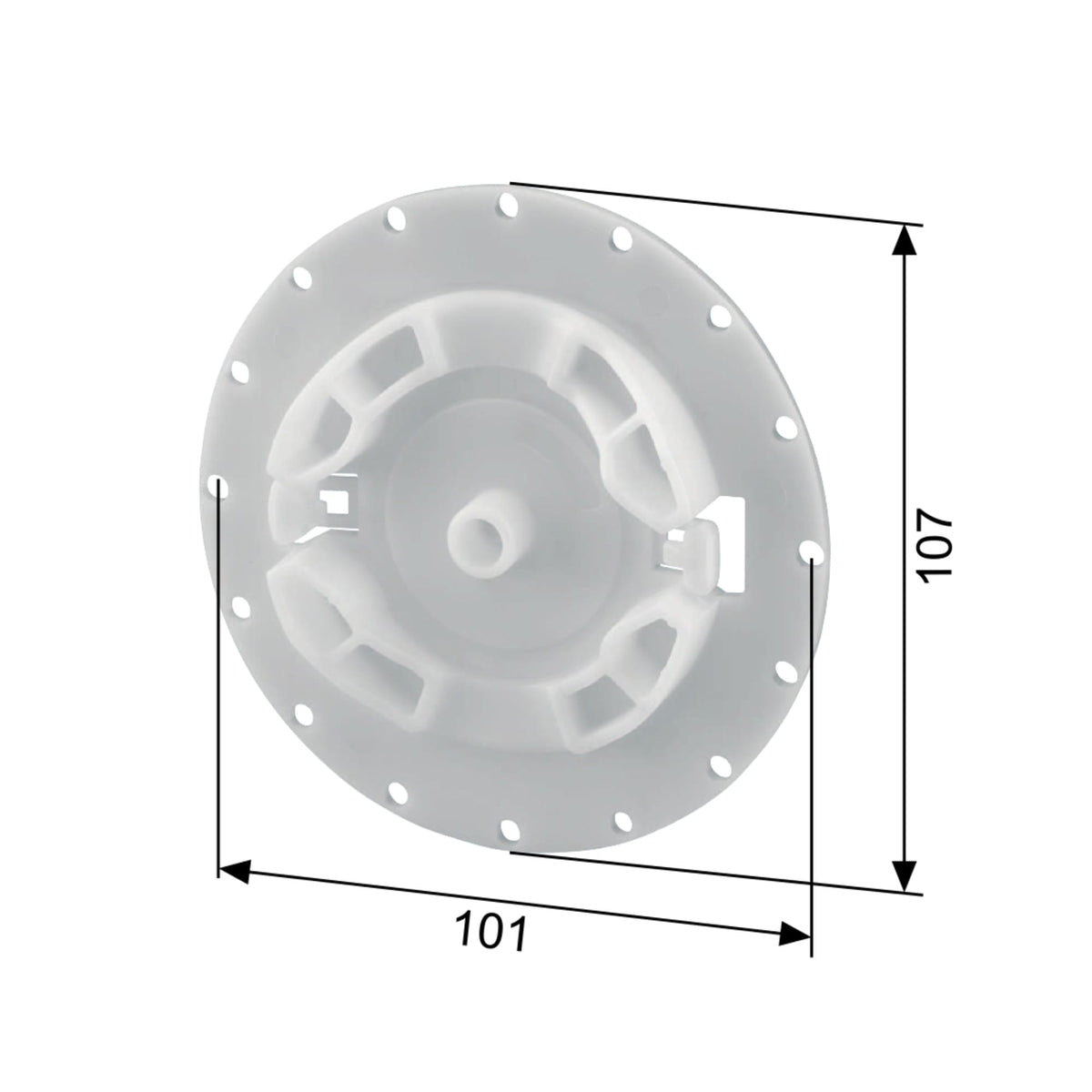 Selve Rolladen Selve Motorlager für Aufsatzelemente Ø107mm 283042