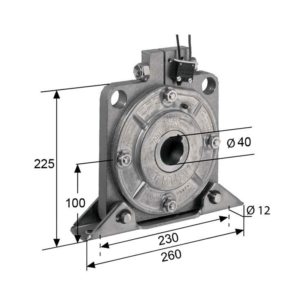 Timmer Rolladen Timmer Abrollsicherung TA 2/3-RD 552 Nm Drehmoment Fangmoment 1253 Nm