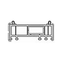 VEKA Fenster Weiss (ähnlich RAL9016) / 100cm Veka Blendrahmen Verbreiterung 82/30 114.041