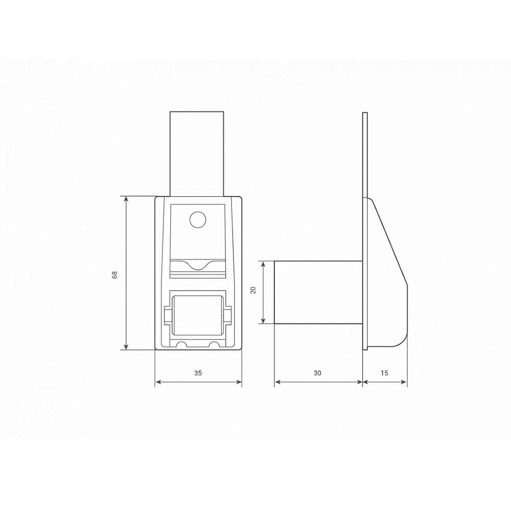 Yooda Rolladen Yooda Gurtführung 14mm Weiss 022500A