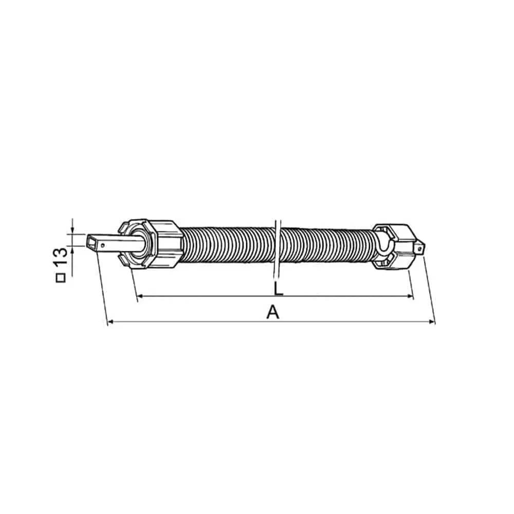 Aluprof Federwelle SW70 45kg