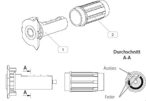 Aluprof Jalousien Aluprof Jalousien Rollo Federmechanismus