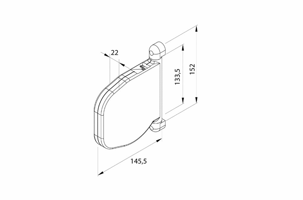 Aluprof Rolladen Aluprof Aufputz Schwenkbarer Schnurwickler für Ø 4,5mm