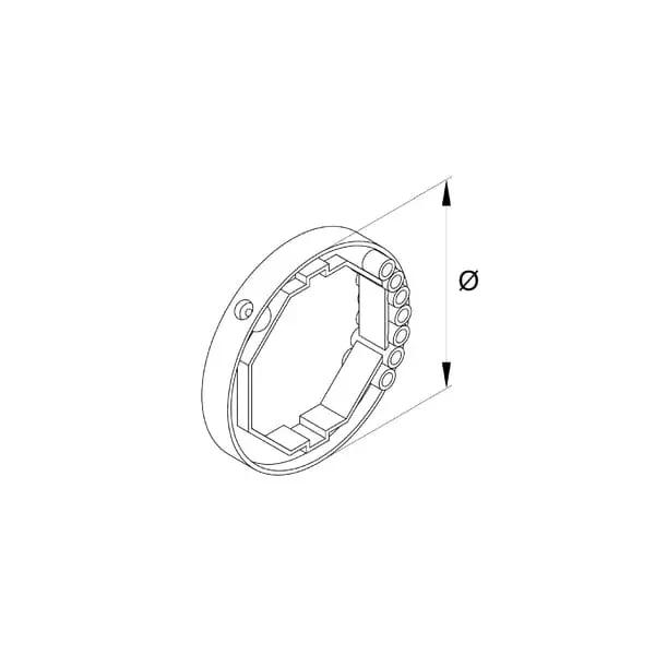 Aluprof Rolladen Aluprof Befestigungsring 88mm der Hochschiebesicherung SW60