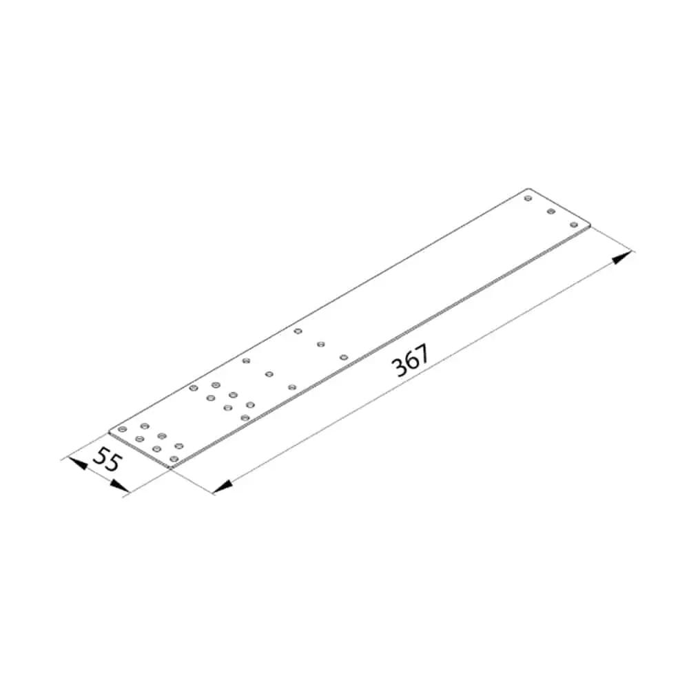 Aluprof Rolladen Aluprof Kastenbefestigung zum Fensterrahmen LPB-RO/B Set