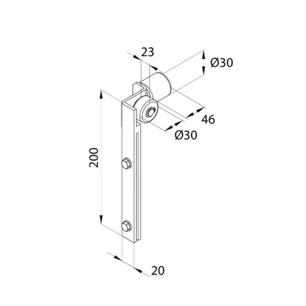 Aluprof Rolladen Aluprof Metall-Polyamid Einlaufrolle RPK PP89 PPW110