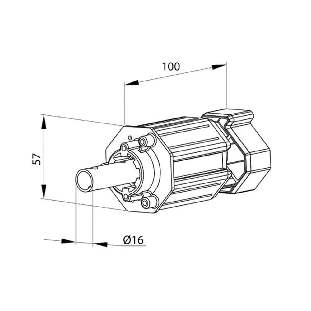 Aluprof Rolladen Aluprof PVC Kapsel SW60 mit Stift