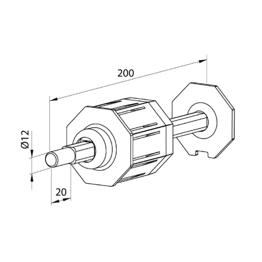 Aluprof Rolladen Aluprof Rolltor PVC Kapsel SW60 mit verstellbarem Stift
