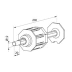 Aluprof Rolladen Aluprof Rolltor PVC Kapsel SW60 mit verstellbarem Stift