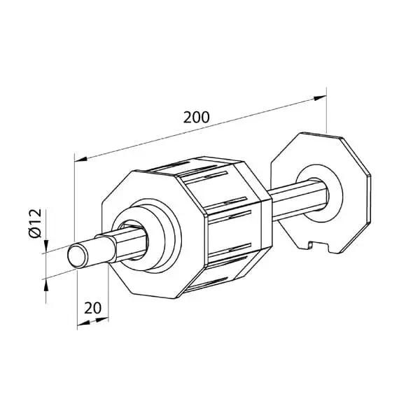 Aluprof Rolltor Aluprof Rolltor ALU Kapsel SW70 mit verstellbarem Stift