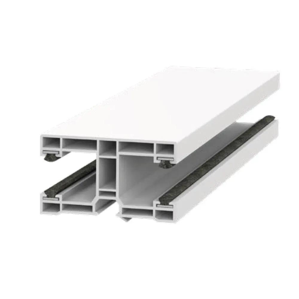 Exte Rolladen Weiss / 100cm Exte PVC-Maxi Doppelführungsschiene 50983