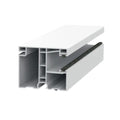 Exte Rolladen Weiss / 100cm Exte PVC-Maxi Einzelführungsschiene 50912