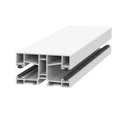 Exte Rolladen Weiss / 100cm Exte PVC-Mini Doppelführungsschiene 50982