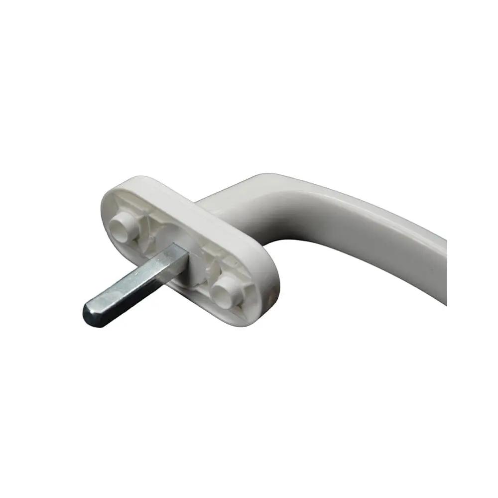 Fam Fenster Fam Fenstergriff Standard RAL9016 Weiß 40mm Stiftlänge - 10 Stück Set
