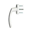Markenlos Fenster Fenstergriff Stiftlänge 37mm Weiss RAL 9016