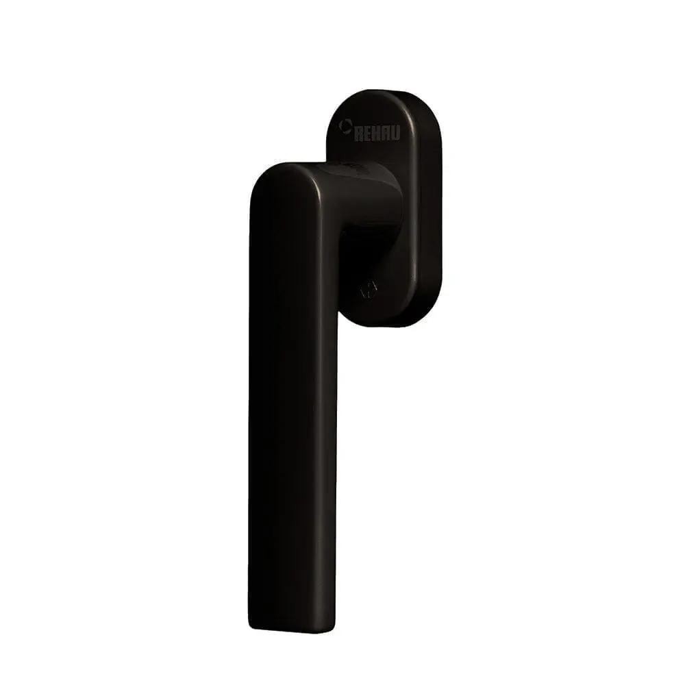 Rehau Fenster Rehau Fenstergriff Linea mit Secustik Schwarz
