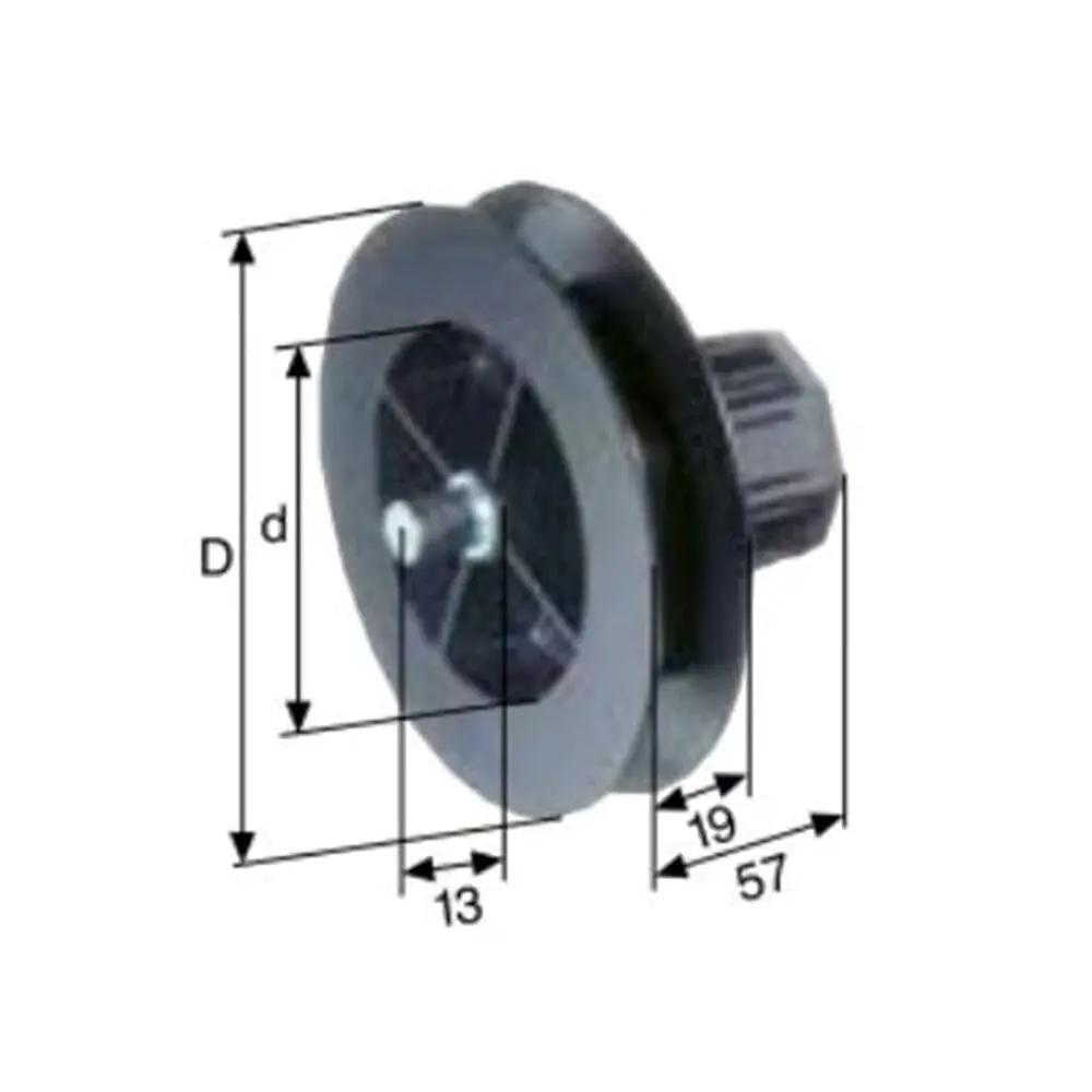 Selve Rolladen Selve Mini-Gurtscheibe mit Zapfen für 15mm Gurt Ø100 für SW40 132001